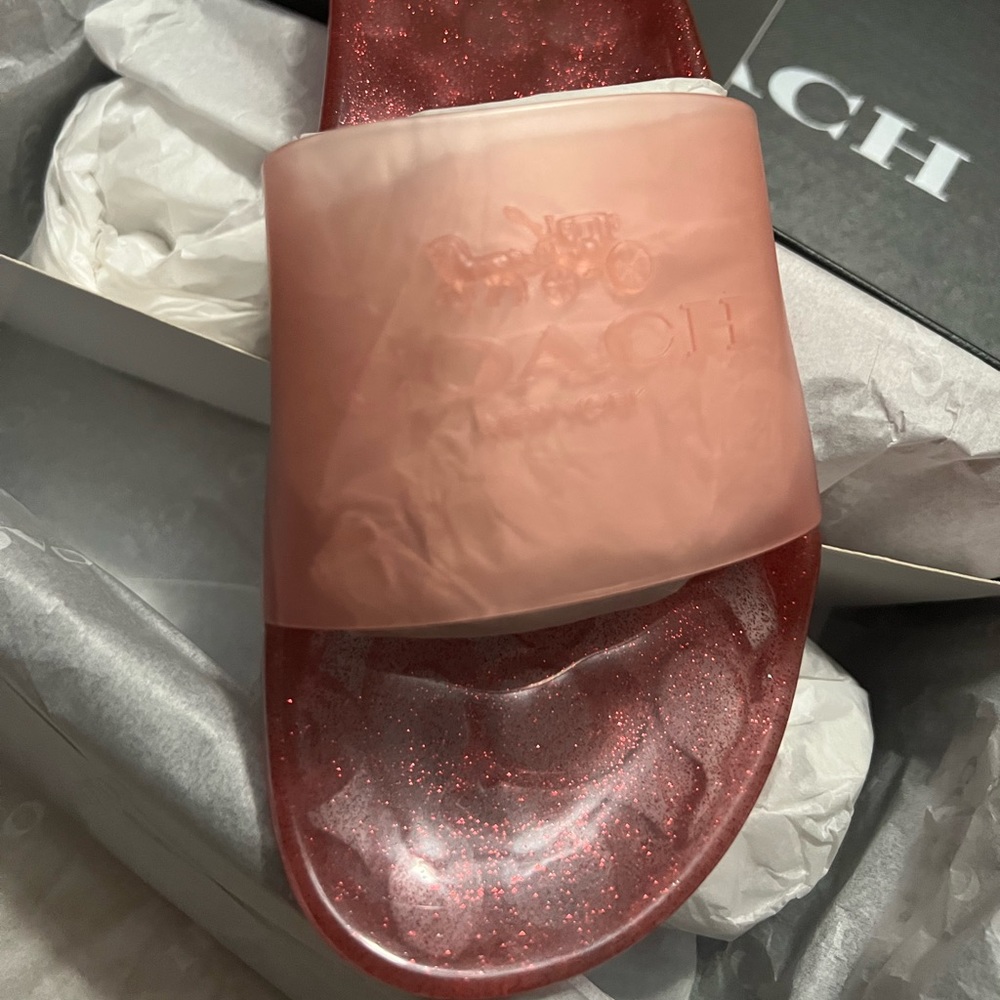 Brand New Coach Jelly Flip flops